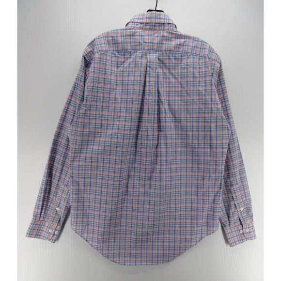 Lauren Ralph Lauren Shirt 15 1/2 Medium Pink Classic Fit Non Iron Plaid - Picture 6 of 11